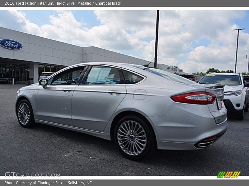 Ingot Silver Metallic / Charcoal Black 2016 Ford Fusion Titanium