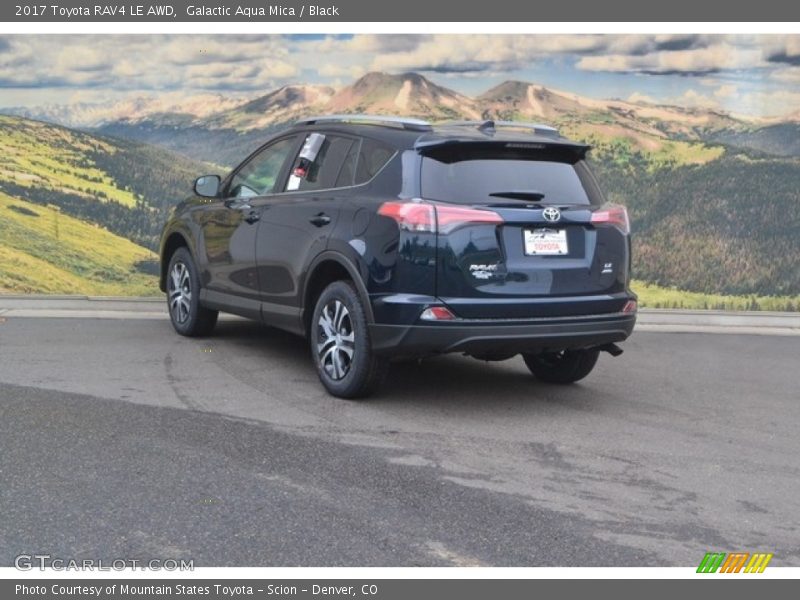 Galactic Aqua Mica / Black 2017 Toyota RAV4 LE AWD
