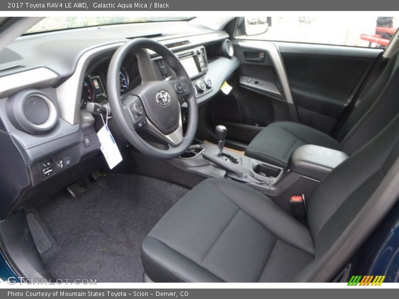 Galactic Aqua Mica / Black 2017 Toyota RAV4 LE AWD