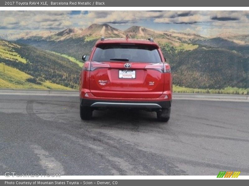 Barcelona Red Metallic / Black 2017 Toyota RAV4 XLE