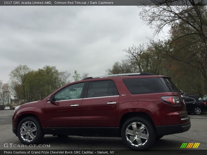 Crimson Red Tintcoat / Dark Cashmere 2017 GMC Acadia Limited AWD