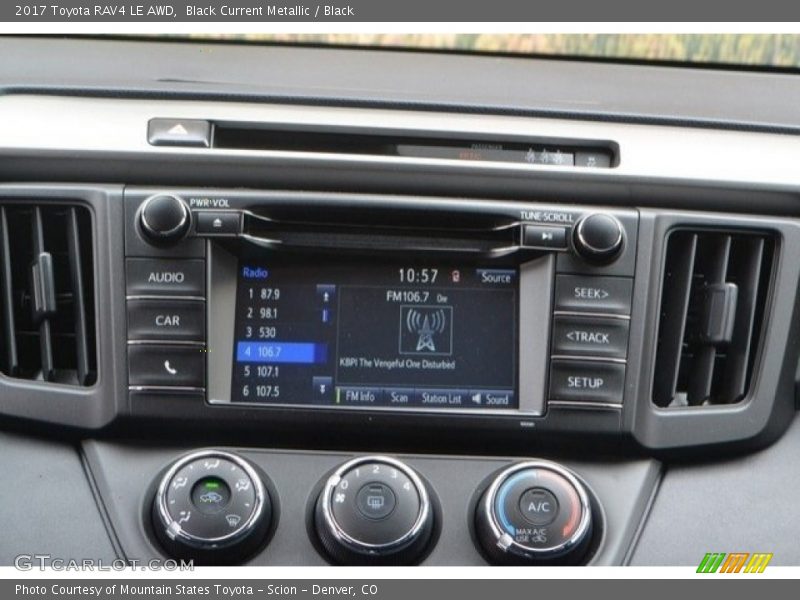 Black Current Metallic / Black 2017 Toyota RAV4 LE AWD