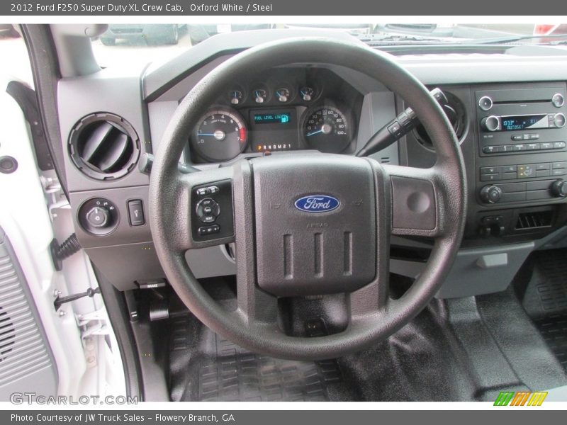 Oxford White / Steel 2012 Ford F250 Super Duty XL Crew Cab