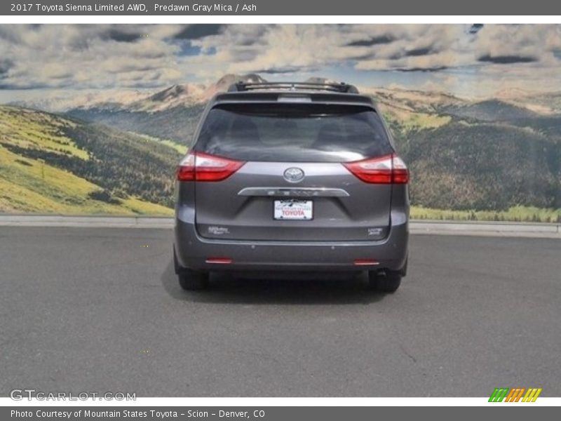 Predawn Gray Mica / Ash 2017 Toyota Sienna Limited AWD