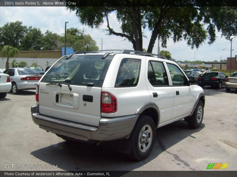 Alpine White / Gray 2001 Isuzu Rodeo S