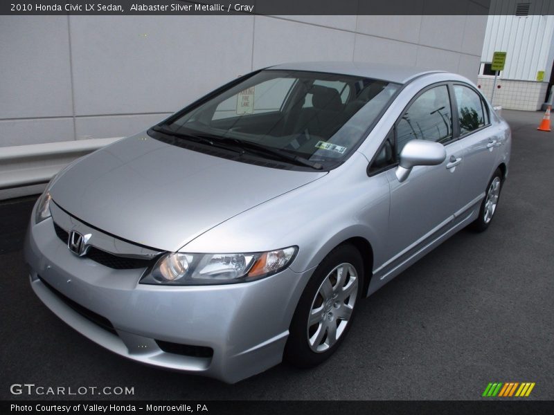 Alabaster Silver Metallic / Gray 2010 Honda Civic LX Sedan