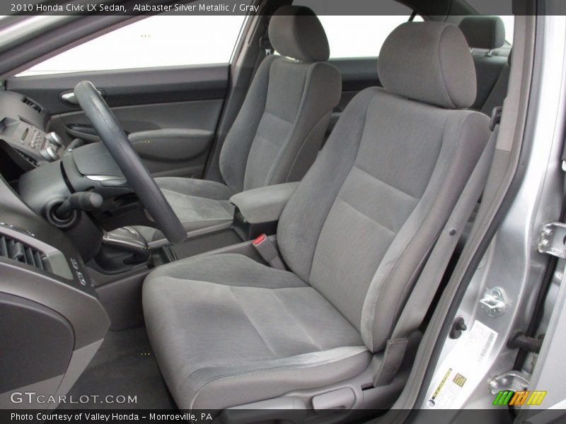 Alabaster Silver Metallic / Gray 2010 Honda Civic LX Sedan