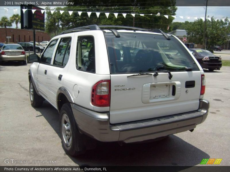 Alpine White / Gray 2001 Isuzu Rodeo S