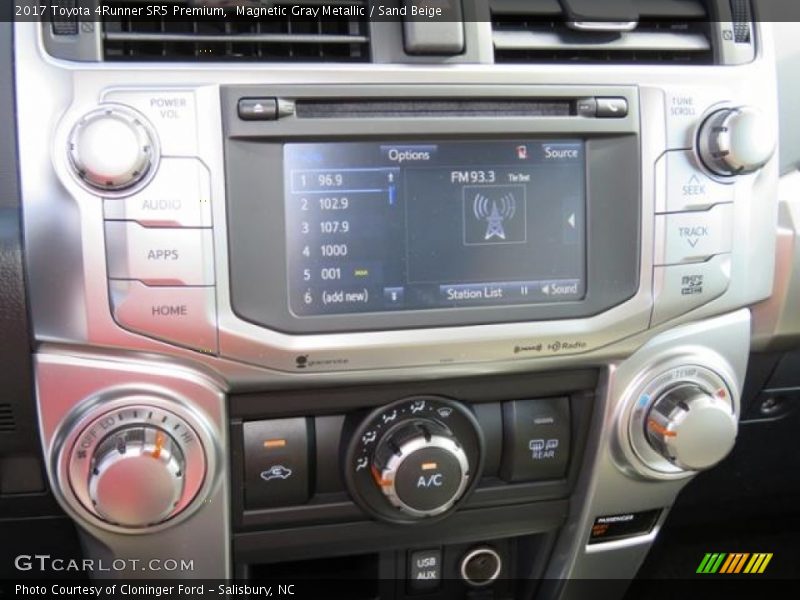 Magnetic Gray Metallic / Sand Beige 2017 Toyota 4Runner SR5 Premium
