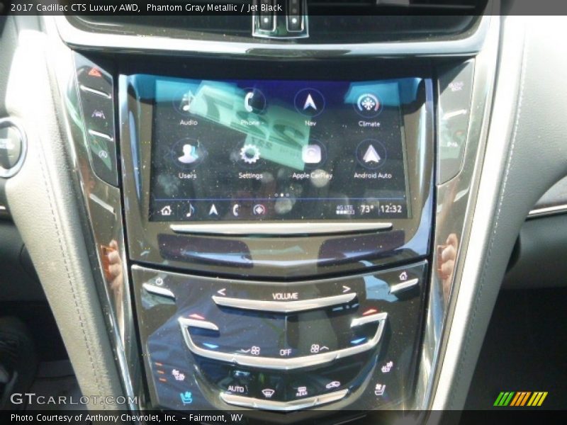 Phantom Gray Metallic / Jet Black 2017 Cadillac CTS Luxury AWD