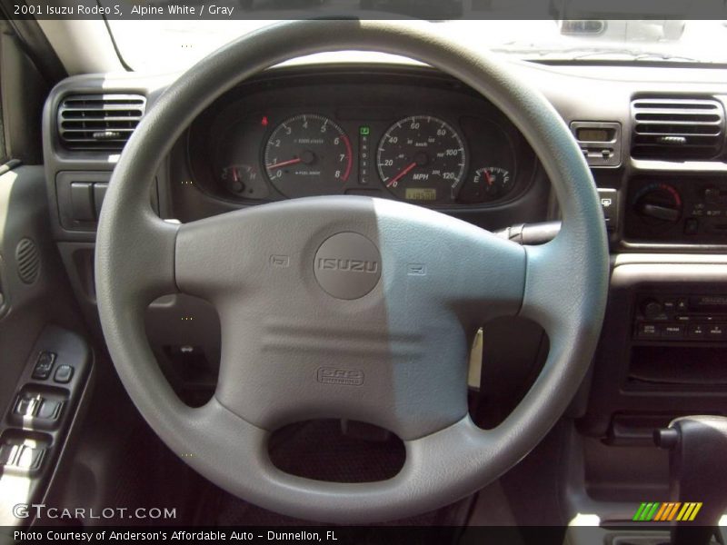 Alpine White / Gray 2001 Isuzu Rodeo S