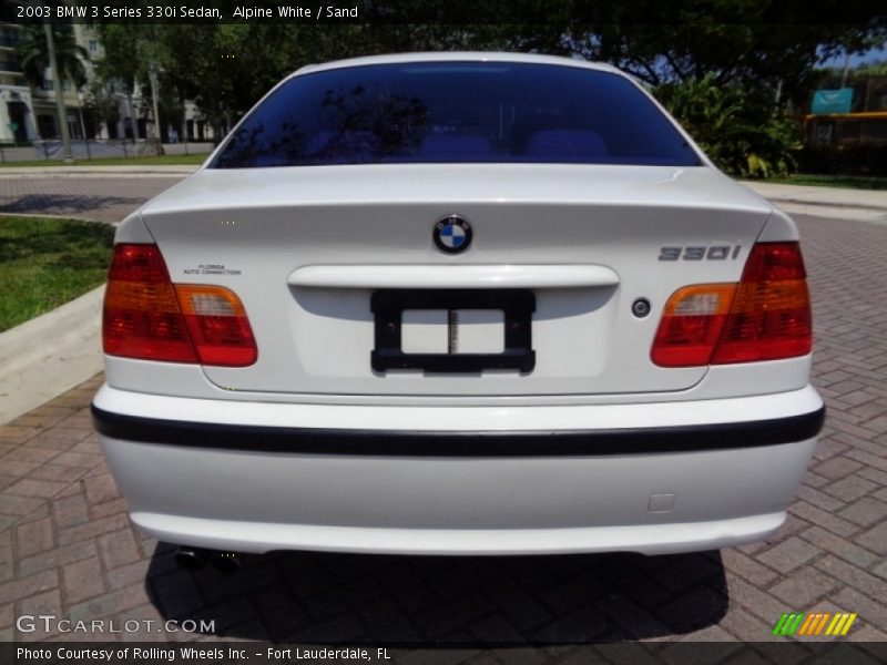 Alpine White / Sand 2003 BMW 3 Series 330i Sedan