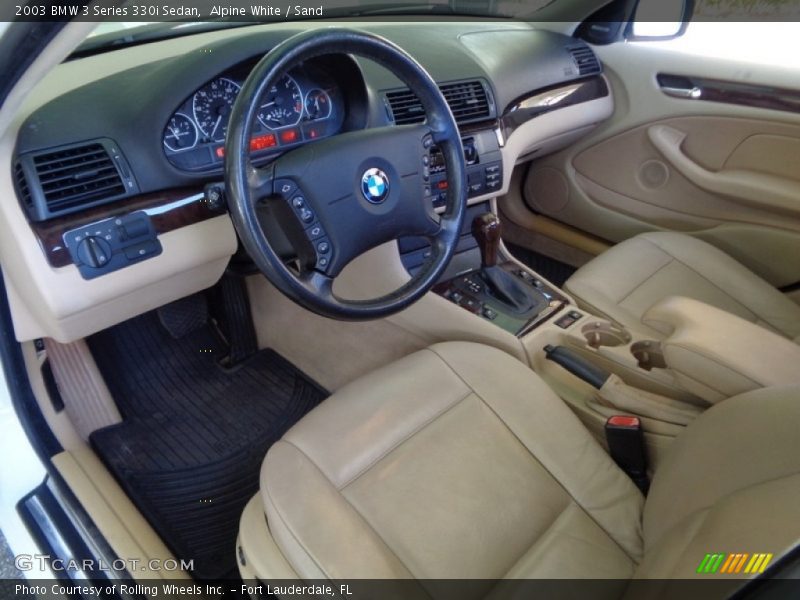  2003 3 Series 330i Sedan Sand Interior