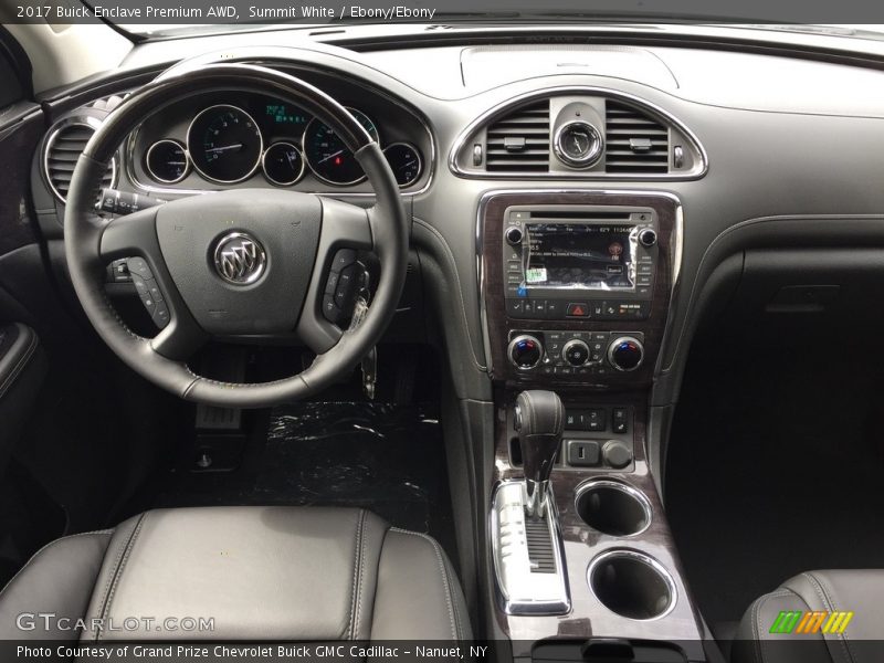 Summit White / Ebony/Ebony 2017 Buick Enclave Premium AWD