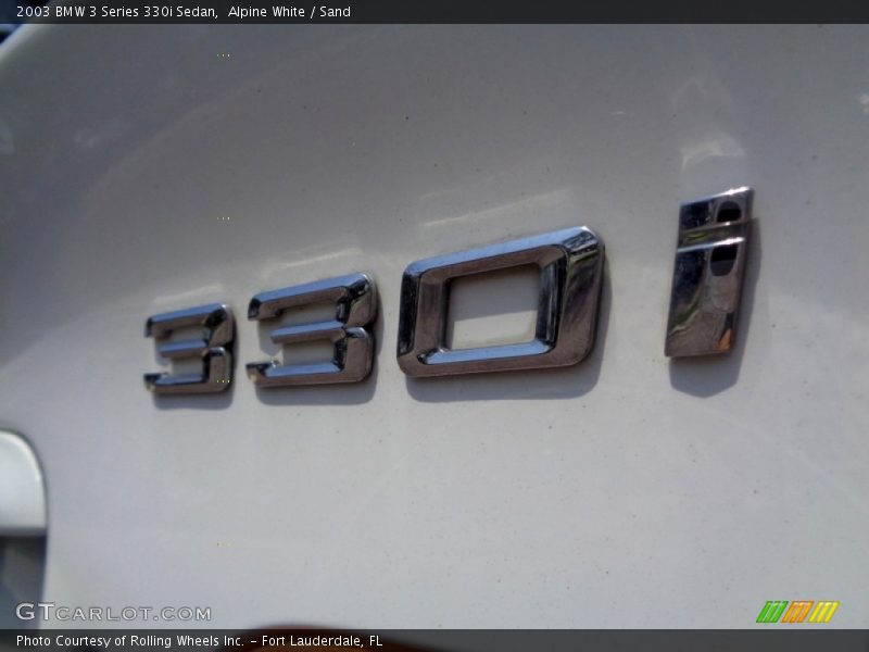 Alpine White / Sand 2003 BMW 3 Series 330i Sedan