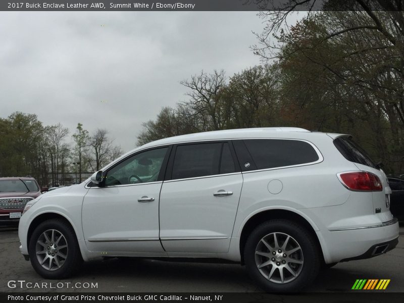 Summit White / Ebony/Ebony 2017 Buick Enclave Leather AWD