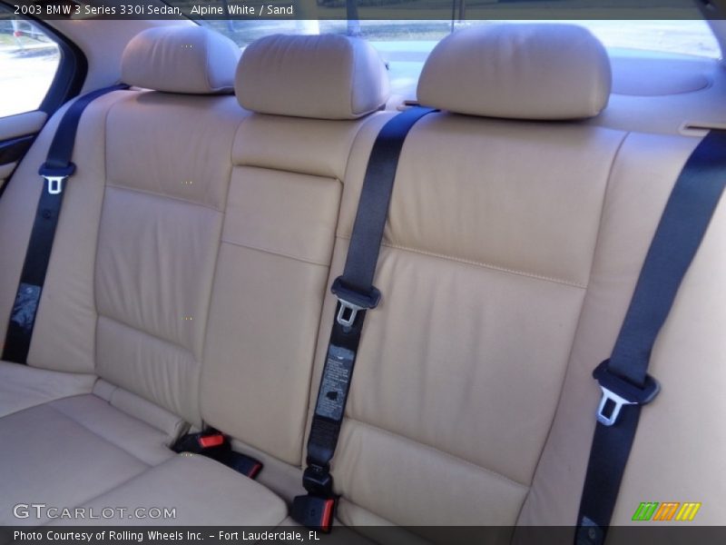 Rear Seat of 2003 3 Series 330i Sedan