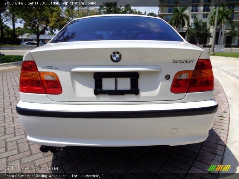 Alpine White / Sand 2003 BMW 3 Series 330i Sedan