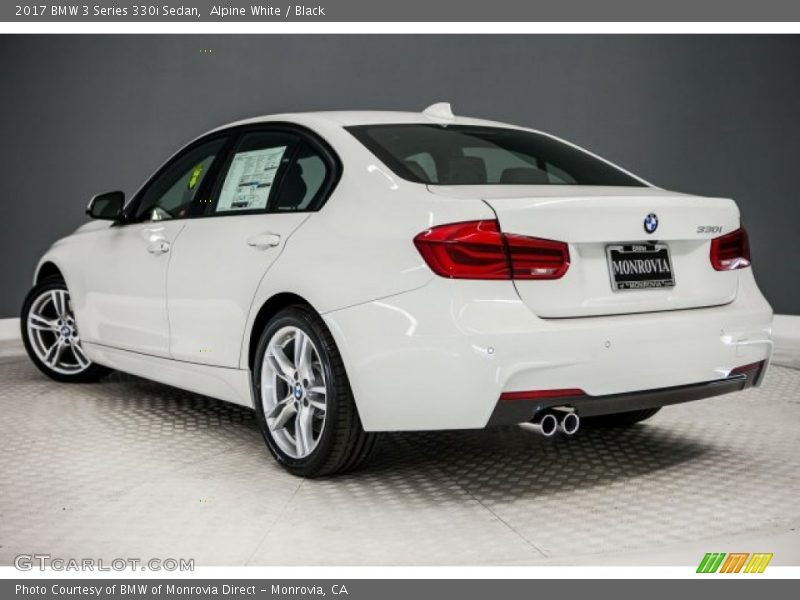 Alpine White / Black 2017 BMW 3 Series 330i Sedan