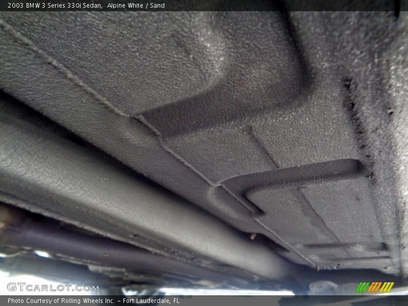 Undercarriage of 2003 3 Series 330i Sedan