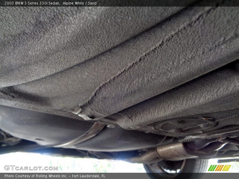 Undercarriage of 2003 3 Series 330i Sedan