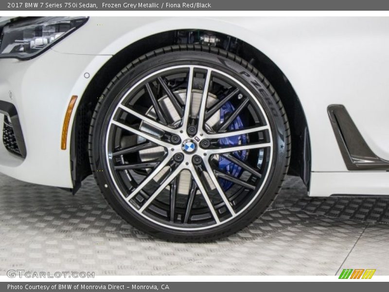 Frozen Grey Metallic / Fiona Red/Black 2017 BMW 7 Series 750i Sedan