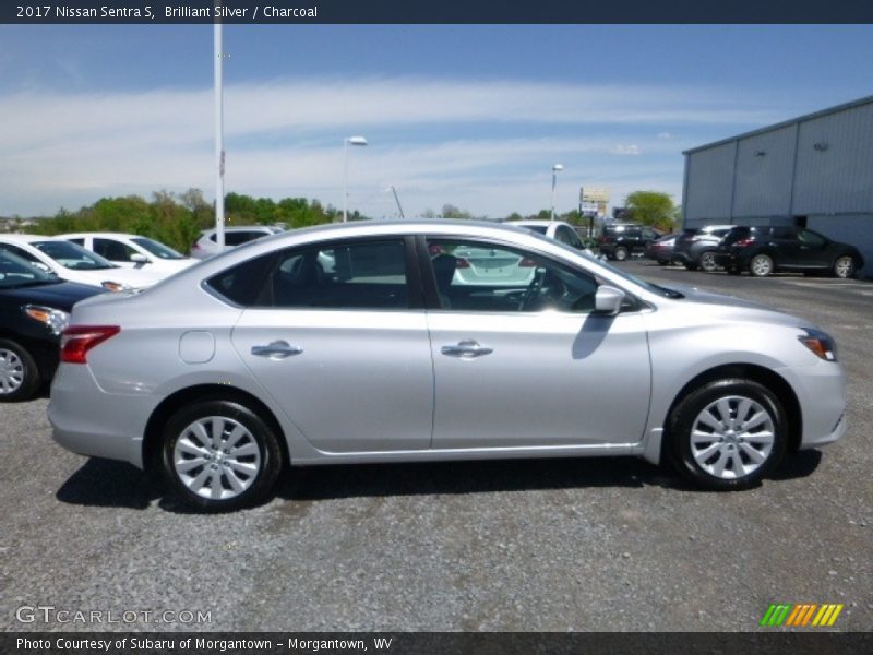 Brilliant Silver / Charcoal 2017 Nissan Sentra S