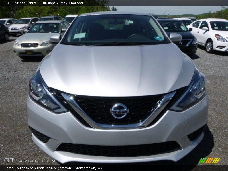Brilliant Silver / Charcoal 2017 Nissan Sentra S