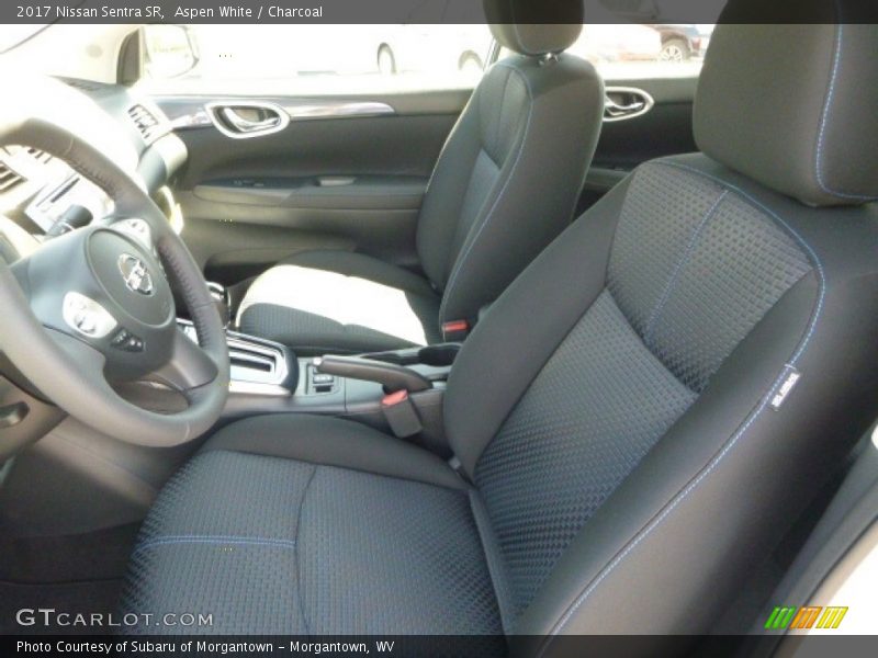 Aspen White / Charcoal 2017 Nissan Sentra SR