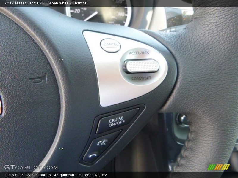 Aspen White / Charcoal 2017 Nissan Sentra SR