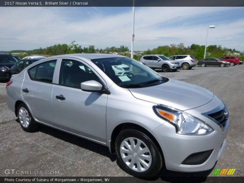 Brilliant Silver / Charcoal 2017 Nissan Versa S