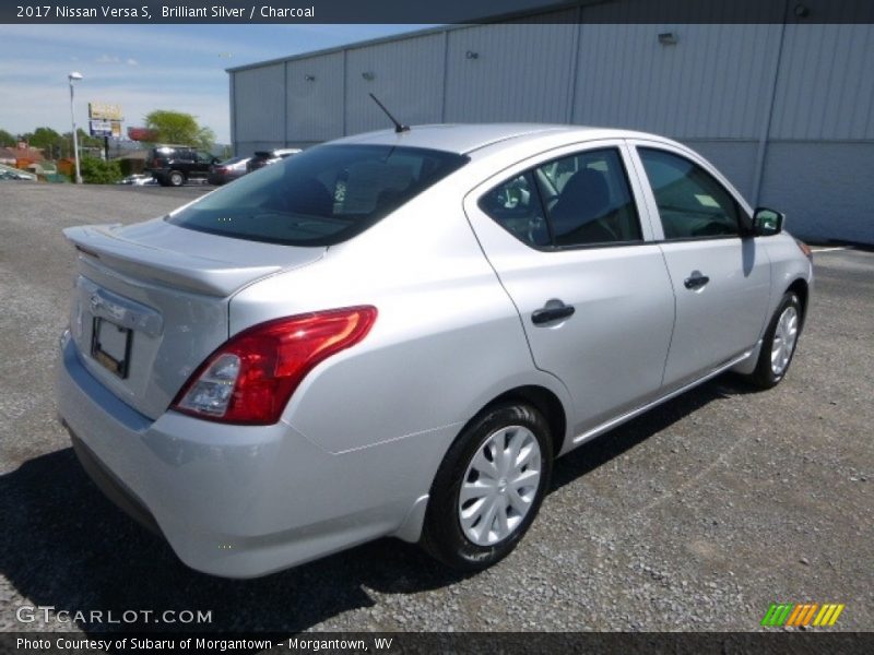 Brilliant Silver / Charcoal 2017 Nissan Versa S