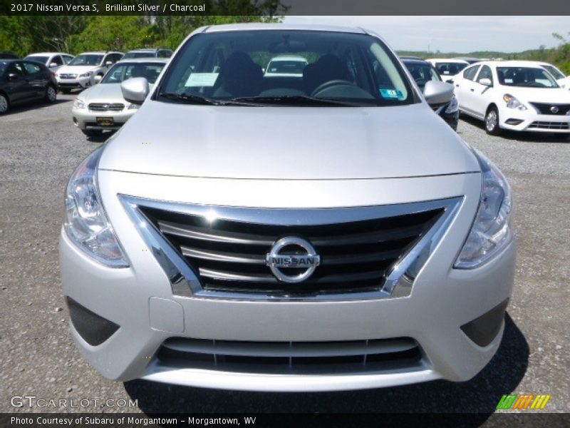 Brilliant Silver / Charcoal 2017 Nissan Versa S
