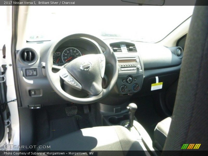 Brilliant Silver / Charcoal 2017 Nissan Versa S