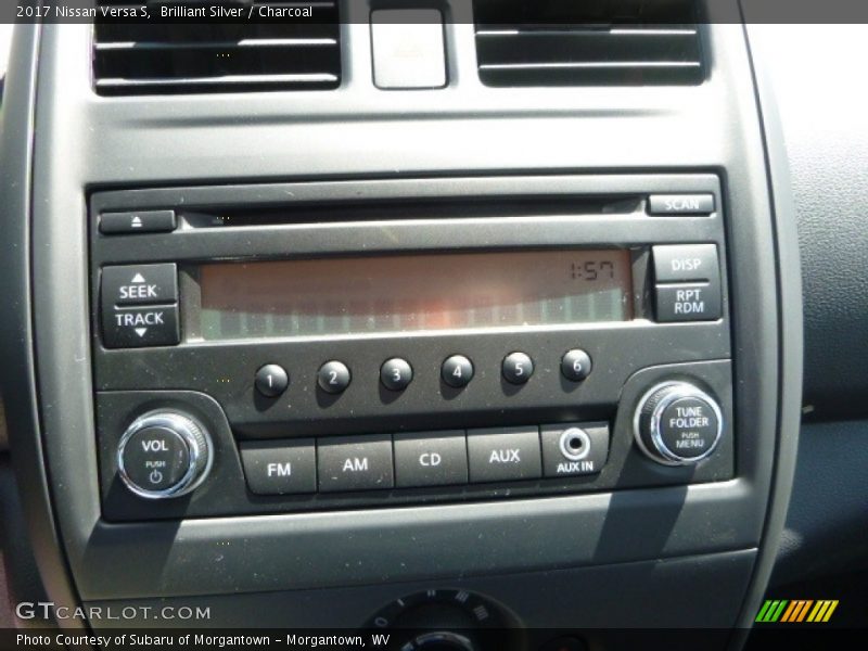 Brilliant Silver / Charcoal 2017 Nissan Versa S