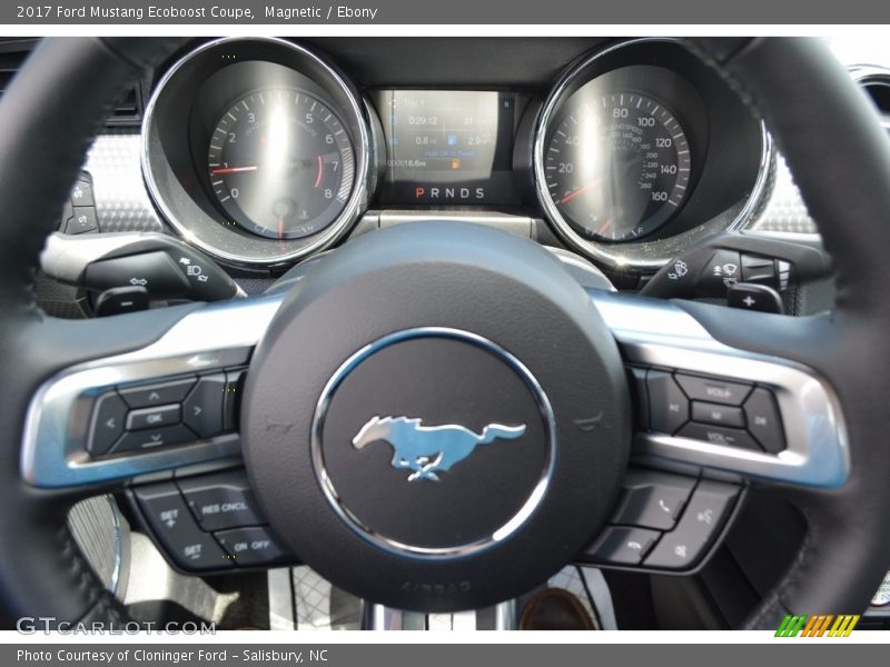 Magnetic / Ebony 2017 Ford Mustang Ecoboost Coupe