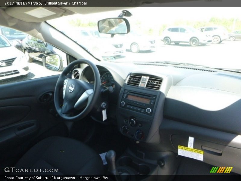 Brilliant Silver / Charcoal 2017 Nissan Versa S