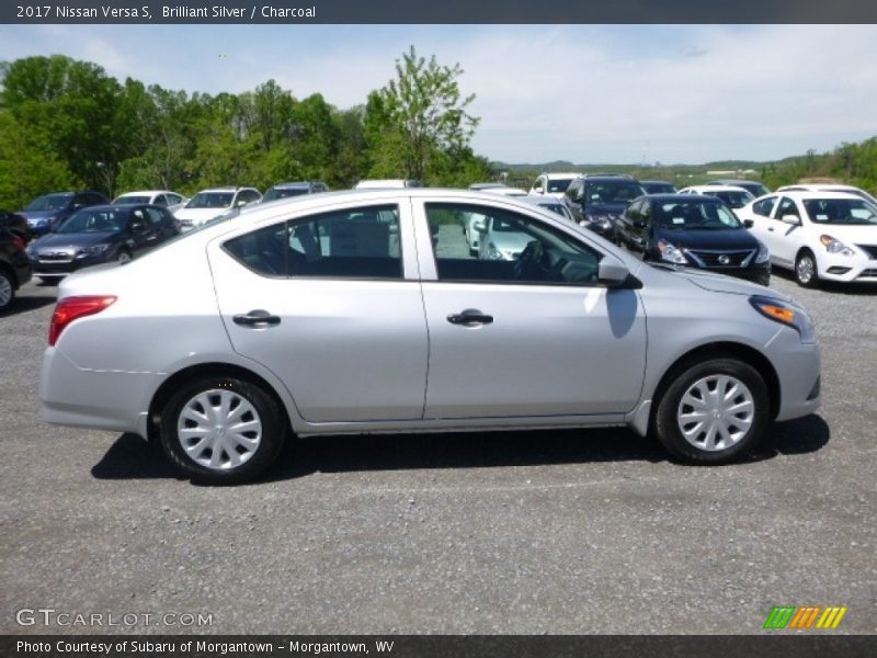 Brilliant Silver / Charcoal 2017 Nissan Versa S