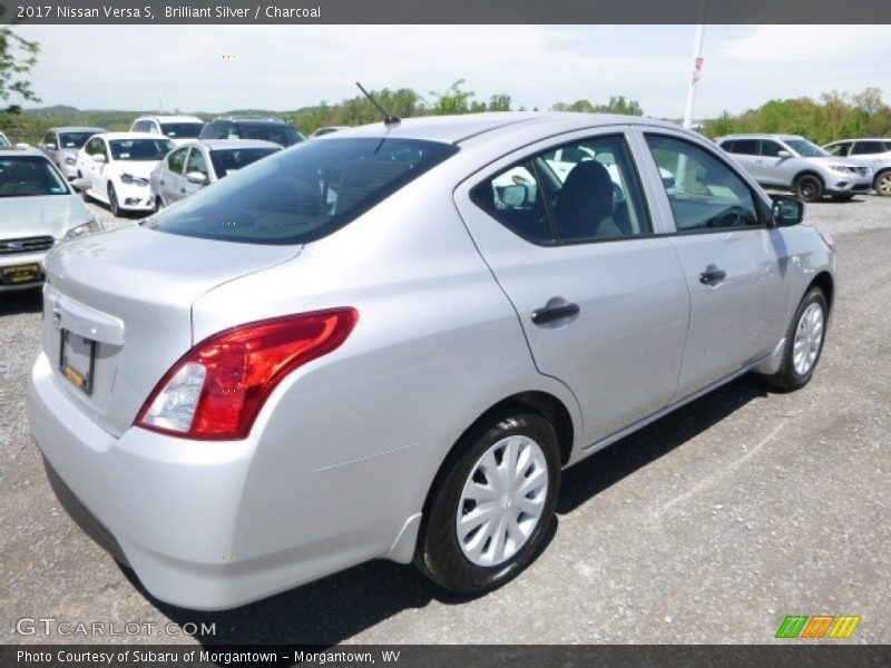 Brilliant Silver / Charcoal 2017 Nissan Versa S
