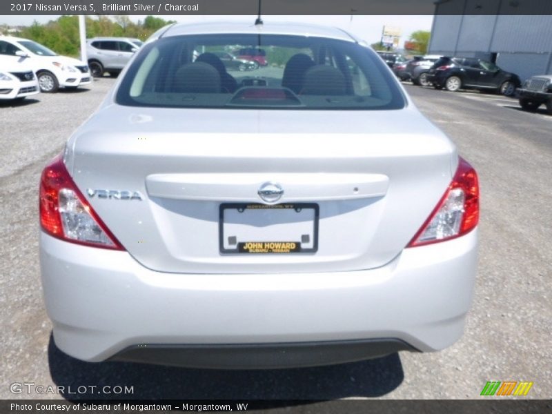 Brilliant Silver / Charcoal 2017 Nissan Versa S