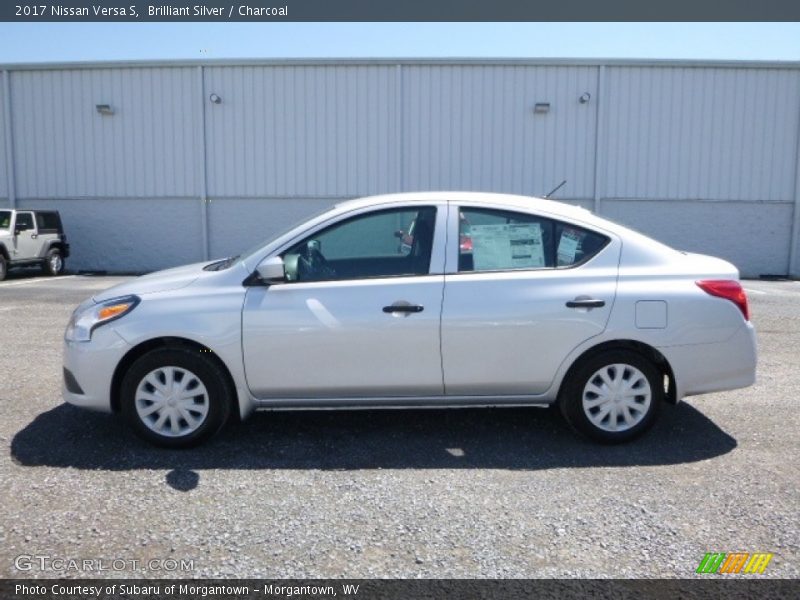Brilliant Silver / Charcoal 2017 Nissan Versa S