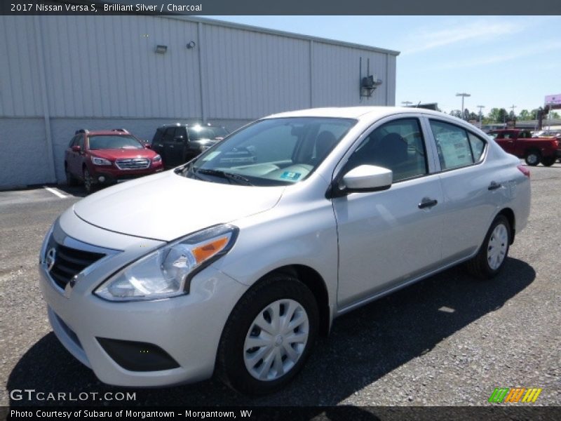 Brilliant Silver / Charcoal 2017 Nissan Versa S