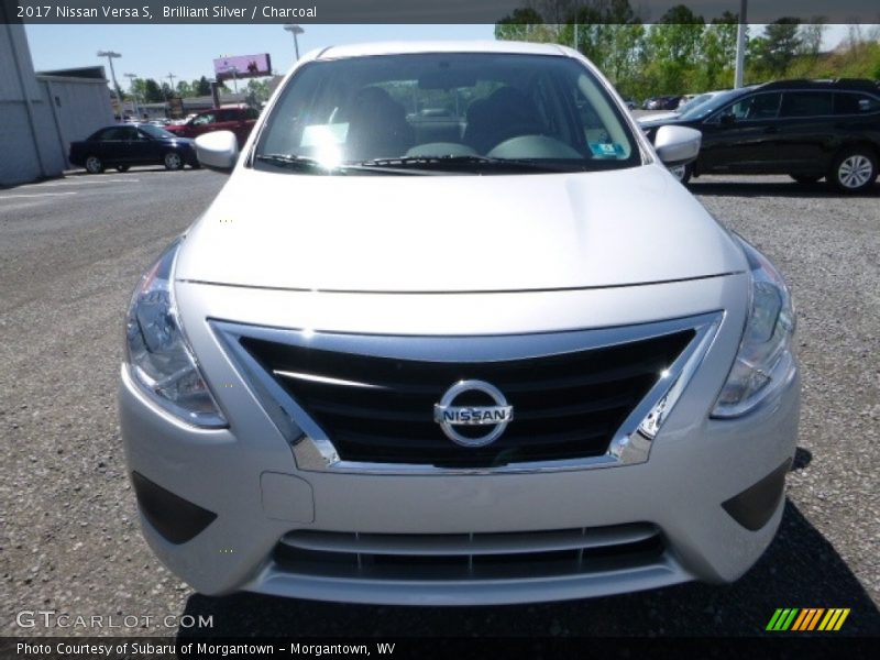 Brilliant Silver / Charcoal 2017 Nissan Versa S