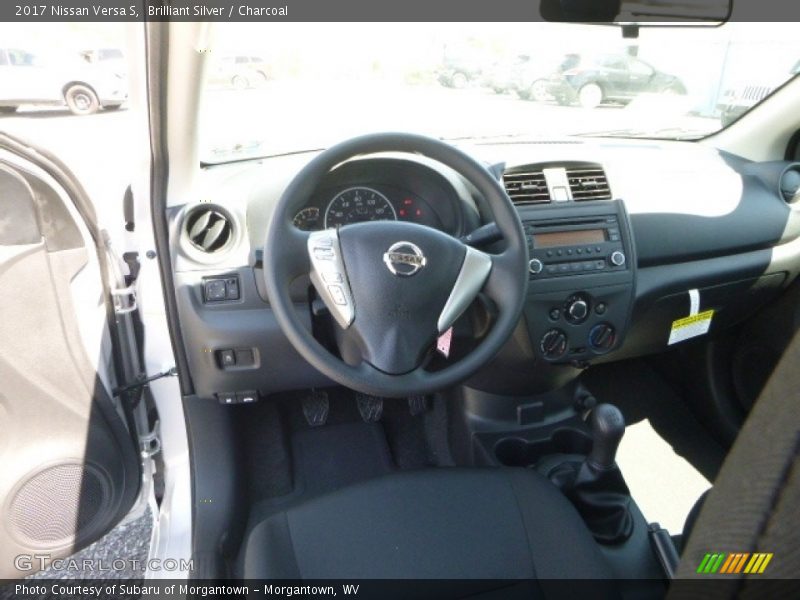 Brilliant Silver / Charcoal 2017 Nissan Versa S