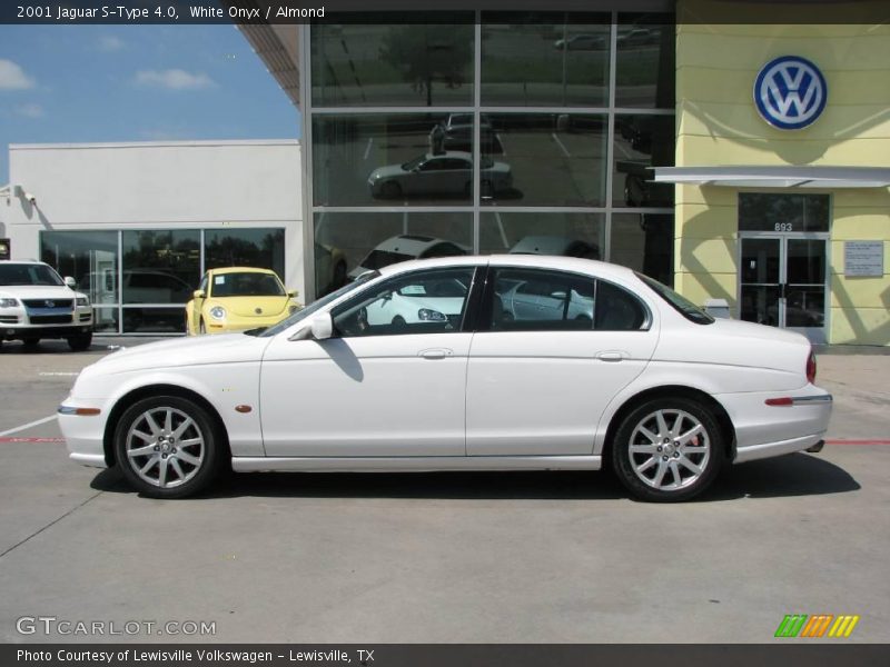 White Onyx / Almond 2001 Jaguar S-Type 4.0