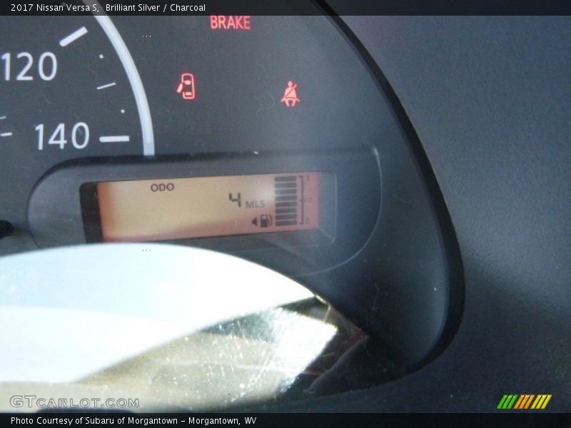 Brilliant Silver / Charcoal 2017 Nissan Versa S