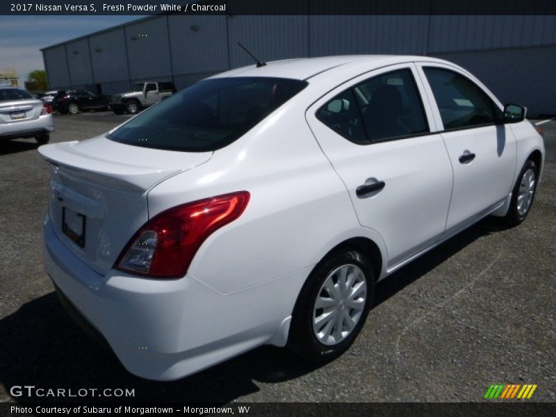 Fresh Powder White / Charcoal 2017 Nissan Versa S