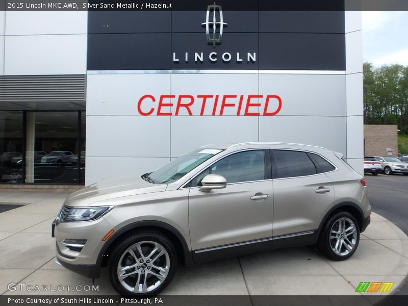 Silver Sand Metallic / Hazelnut 2015 Lincoln MKC AWD