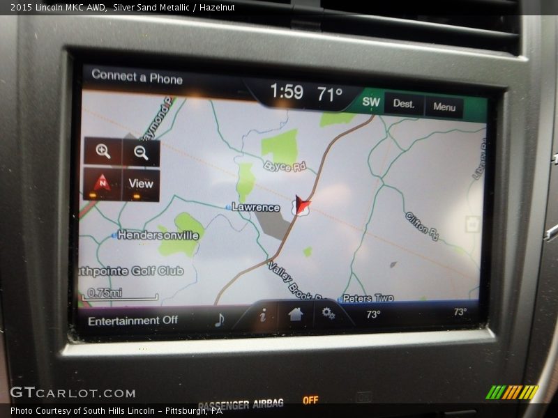 Silver Sand Metallic / Hazelnut 2015 Lincoln MKC AWD
