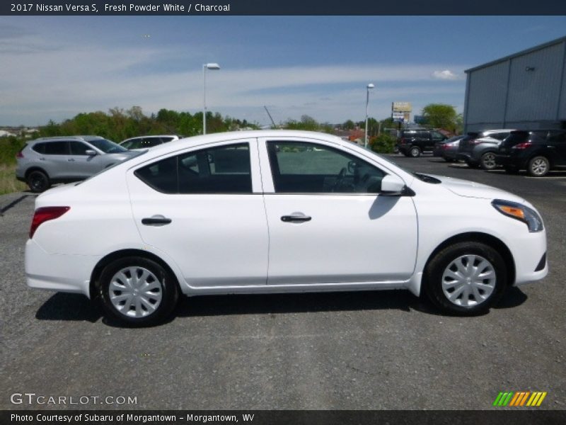Fresh Powder White / Charcoal 2017 Nissan Versa S
